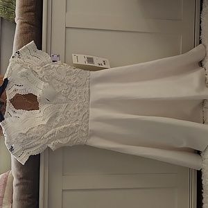 Rare editions dress Ivory size 7 kdr2